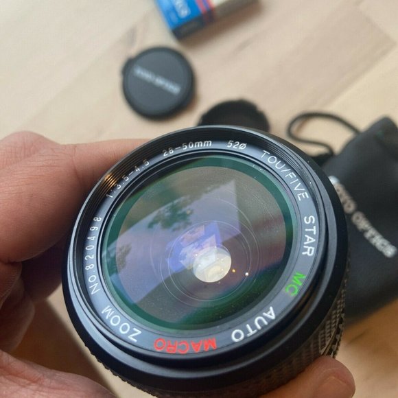 TOU/FIVE STAR MC Auto Macro Zoom 28-55mm Lens + Filters + Vivitar Teleconverter - Picture 4 of 12